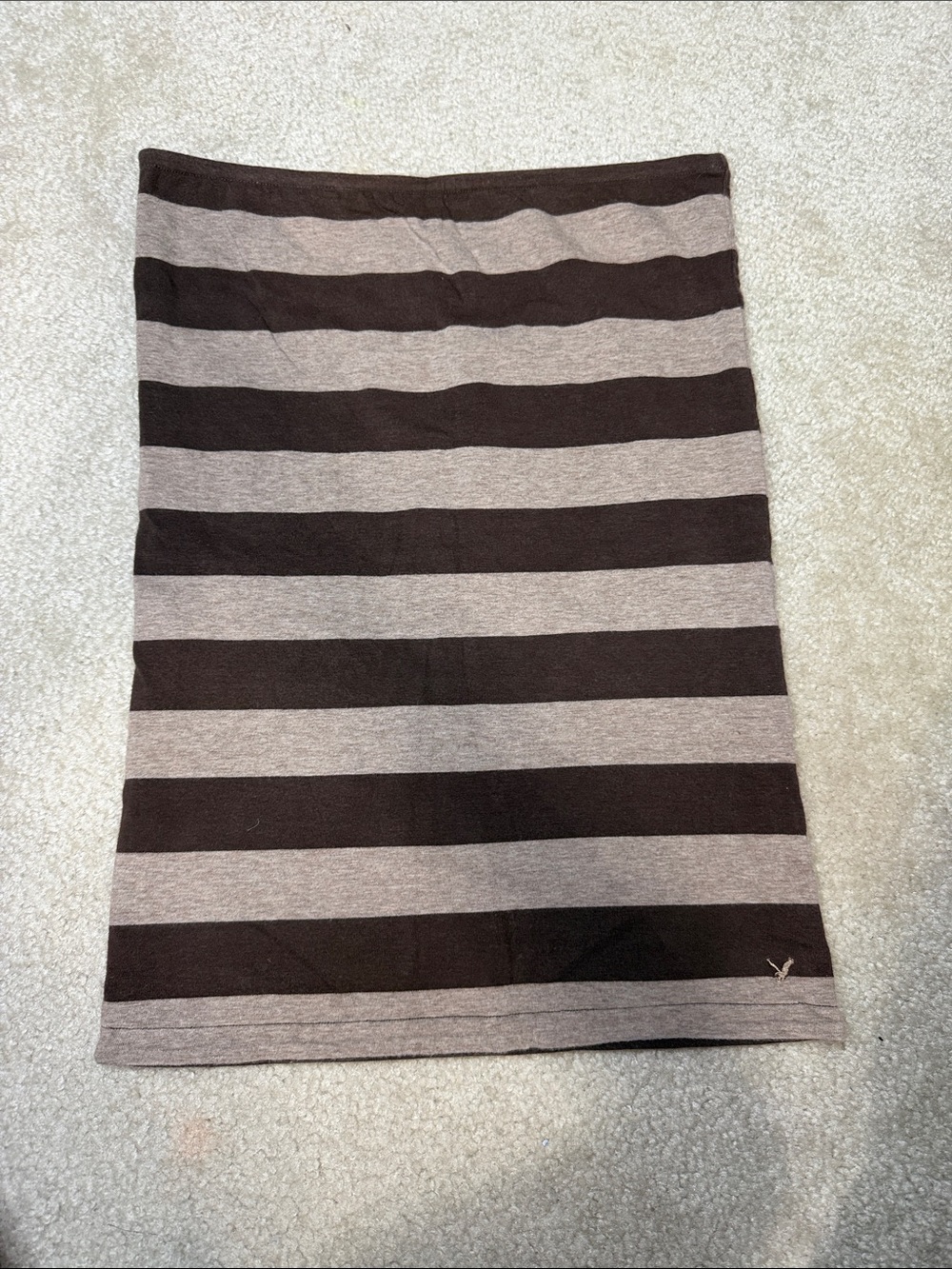 Reversible Brown striped Tube top